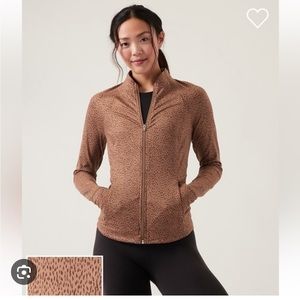 Athleta Salutation Jacket Leopard
